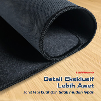 Taffware Gaming Mouse Pad XL Desk Mat Polos 400 x 900 mm - MP001 - Black