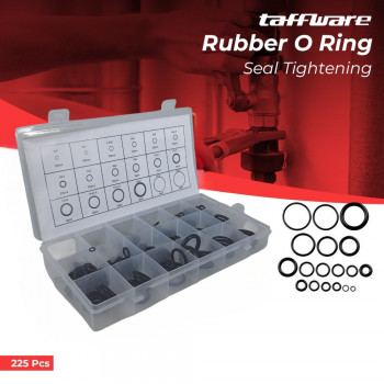 Taffware Karet Rubber O-Ring Seal Tightening Repair Kit 225 PCS - E436