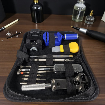 Taffware Alat Reparasi Jam Tangan Watch Repair Tool Kit Lengkap 13in1 - SC8005