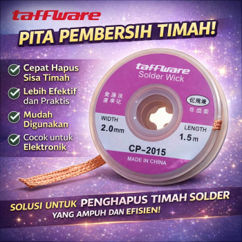 Taffware Pita Pembersih Timah Solder Wick 2.0mm 1.5M - CP-2015