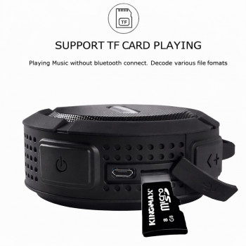 taffware-speaker-bluetooth-portable-mini-stereo-outdoor-waterproof-5w-c6 (6) Taffware Mini Outdoor Bluetooth Speaker - C6 - Black