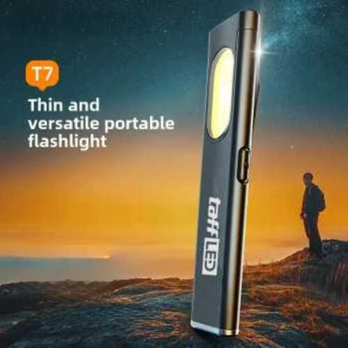 TaffLED Senter LED COB Magnetic Rechargeable IPX4 450mAh 600 Lumens - T7