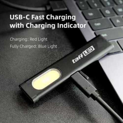 TaffLED Senter LED COB Magnetic Rechargeable IPX4 450mAh 600 Lumens - T7