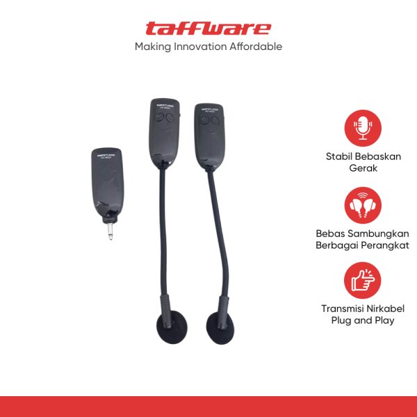 ginee_20260506101242504_6448249934.jpg TaffSTUDIO Wireless Microphone Headset 2.4GHz 2 PCS with Receiver - HX-W021