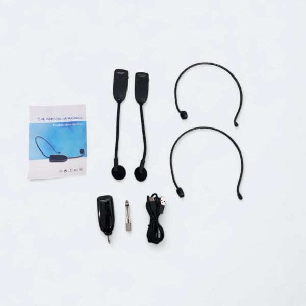 ginee_20260506101243045_8618331702.jpg TaffSTUDIO Wireless Microphone Headset 2.4GHz 2 PCS with Receiver - HX-W021