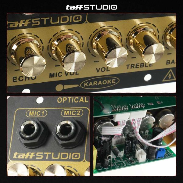 ginee_20260506101441189_1608047496.jpg TaffSTUDIO Papan Audio Amplifier Karaoke Bluetooth with Optical Fiber - D50