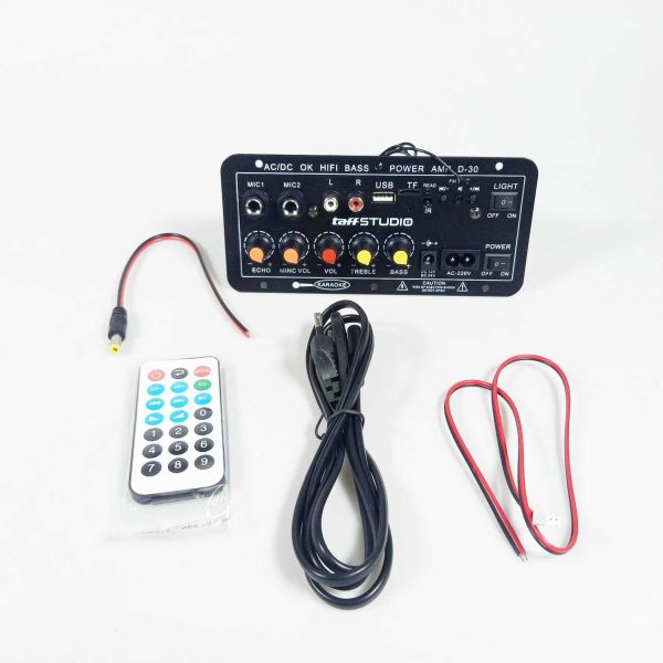 ginee_20260506101523914_0399717216.jpg TaffSTUDIO Amplifier Board Audio Bluetooth USB FM Subwoofer DIY 40W - D30