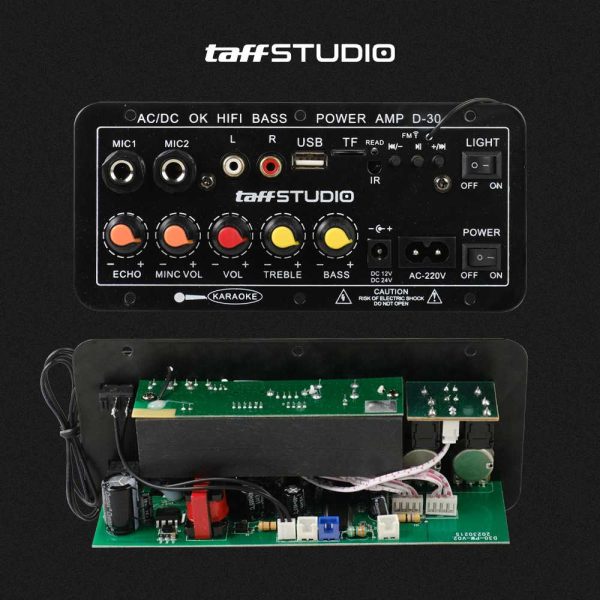 ginee_20260506101523950_8294831675.jpg TaffSTUDIO Amplifier Board Audio Bluetooth USB FM Subwoofer DIY 40W - D30