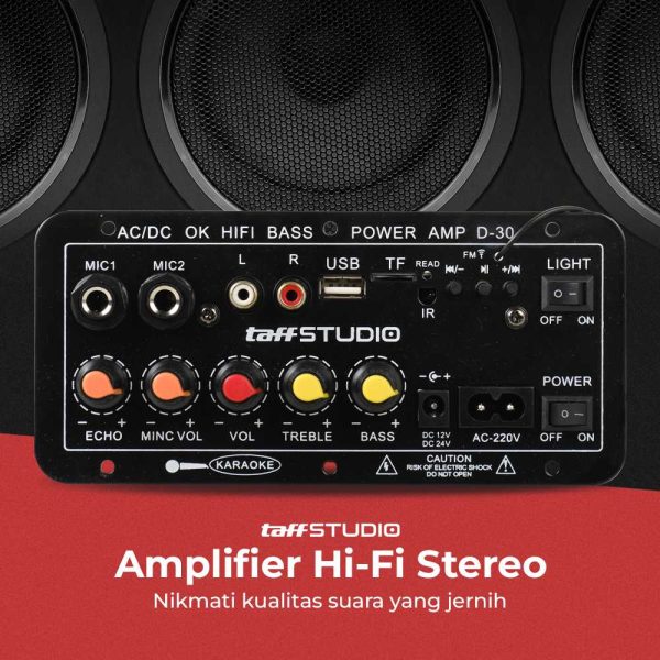ginee_20260506101524059_8920454826.jpg TaffSTUDIO Amplifier Board Audio Bluetooth USB FM Subwoofer DIY 40W - D30