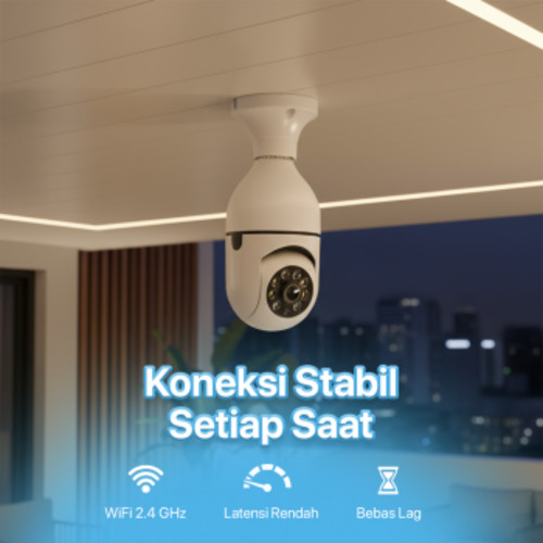 Taffware Kamera CCTV Bohlam WiFi IP Camera IR Detection 1MP 1080P - YY012