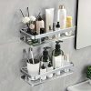 TaffHOME Rak Gantung Kamar Mandi Dapur Organizer Rack Aluminium - CR530