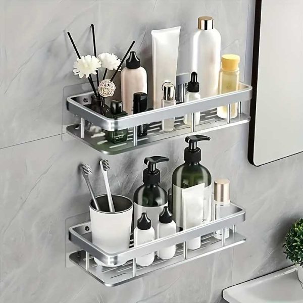 TaffHOME Rak Gantung Kamar Mandi Dapur Organizer Rack Aluminium - CR530