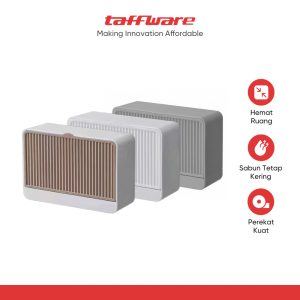 TaffHOME Tempat Sabun Batang Kamar Mandi Dinding Tempel Drain Box Soap - K12