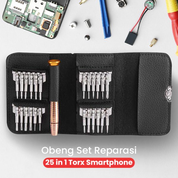 Taffware Obeng Set Reparasi 25in1 Torx Smartphone Stainless Steel - MA313Z
