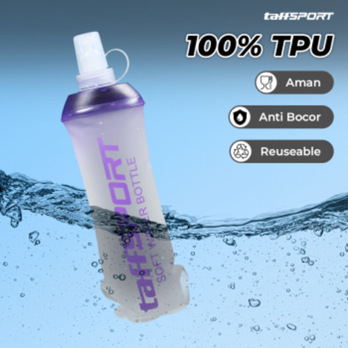 taffsport-botol-minum-soft-flask-foldable-sport-water-bottle-tpu-500ml-tf500 (2) TaffSPORT Botol Minum Soft Flask Foldable Sport Water Bottle TPU 500ml - TF500