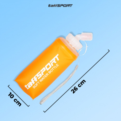 TaffSPORT Botol Minum Soft Flask Foldable Sport Water Bottle TPU 500ml - TF877