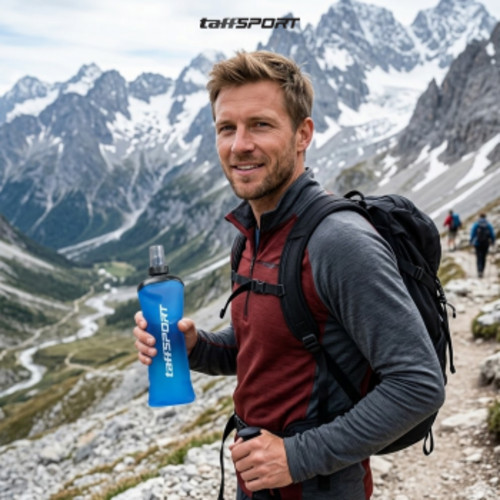 TaffSPORT Botol Minum Soft Flask Foldable Sport Water Bottle TPU 500ml - TFG-50