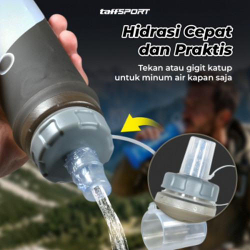 taffsport-botol-minum-soft-flask-foldable-sport-water-bottle-tpu-500ml-ts879 (3) TaffSPORT Botol Minum Soft Flask Foldable Sport Water Bottle TPU 500ml - TS879