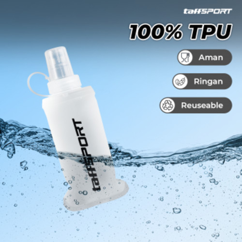 TaffSPORT Botol Minum Soft Flask Foldable Sport Water TPU 150ml - TFB-10