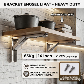 taffware-xida-bracket-engsel-lipat-folding-max-load-65kg-14-inch-2-pcs-jm007 Taffware XIDA Bracket Engsel Lipat Folding Max Load 65kg 14 Inch 2 PCS - JM007