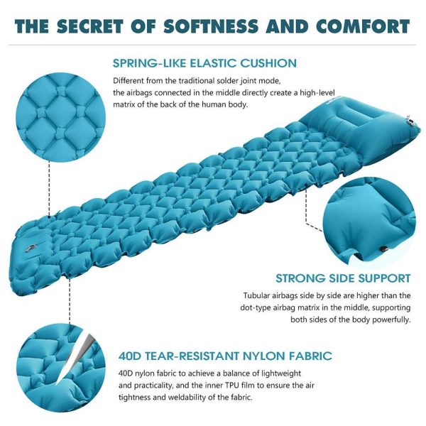 ginee_20260608144709814_3285999904.jpg TaffSPORT Kasur Matras Angin Manual Sleeping Pad Waterproof Single - SB-18