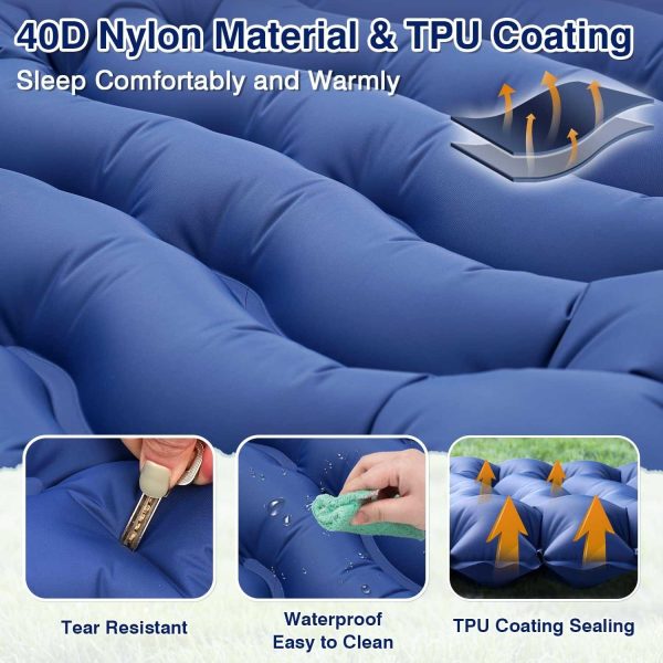 ginee_20260611184702780_2809927975.jpg TaffSPORT Kasur Matras Angin Manual Sleeping Pad Waterproof Single - SB-40