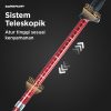TaffSPORT Tongkat Hiking Trekking Pole 5 Section 130cm Foldable 36cm - TF13
