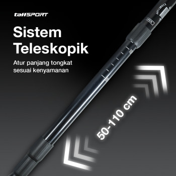 taffsport-tongkat-hiking-telescopic-trekking-pole-aluminium-110cm-e4103 (1) TaffSPORT Tongkat Hiking Trekking Pole Telescopic 4 Section - E4103