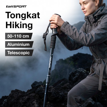 taffsport-tongkat-hiking-telescopic-trekking-pole-aluminium-110cm-e4103 TaffSPORT Tongkat Hiking Trekking Pole Telescopic 4 Section - E4103