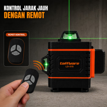 Taffware Laser Level Self Leveling 4D 16 Line with Remote - LD-515
