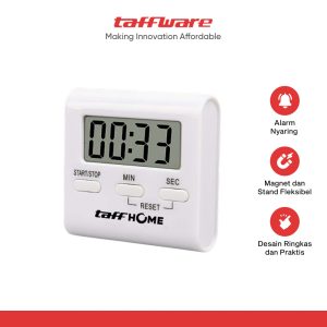 Taffware Timer Masak Dapur Countdown Digital Alarm Clock - T10