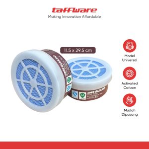 ginee_20260713182229342_7565381871.jpg TaffGUARD Cartridge Filter Masker Gas Respirator Organik 2 PCS - FD-402