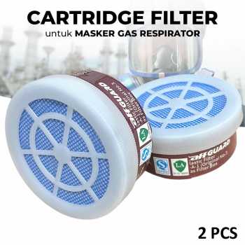 TaffGUARD Cartridge Filter Masker Gas Respirator Organik 2 PCS - FD-402