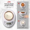 Taffware Digipounds Timbangan Dapur Digital 5kg 1g Kitchen Scale LCD - B05
