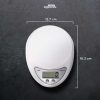 Taffware Digipounds Timbangan Dapur Digital 5kg 1g Kitchen Scale LCD - B05