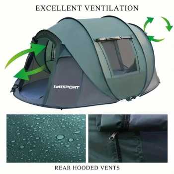 TaffSPORT Tenda Camping Lipat Otomatis 5-8 Orang Quick Open Waterproof - SP-030