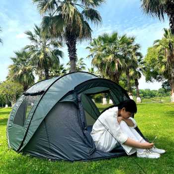 TaffSPORT Tenda Camping Lipat Otomatis 5-8 Orang Quick Open Waterproof - SP-030
