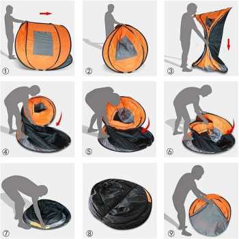 TaffSPORT Tenda Camping Lipat Otomatis 5-8 Orang Quick Open Waterproof - SP-030