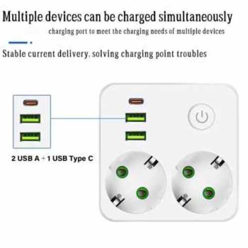 ginee_20260713182805112_5355740324.jpg Taffware Stop Kontak USB Type-C Port EU Plug 16A 250V 2500W - QL-86U
