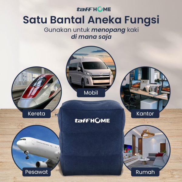 TaffHOME Bantal Angin Kaki Portabel Inflatable Relaxing Foot Rest - BSZ0020