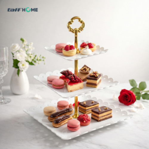 taffhome-rak-kue-susun-3-tingkat-detachable-plate-cake-stand-display-mg-3 (10) TaffHOME Rak Kue Susun 3 Tingkat Detachable Plate Cake Stand Display - MG-3