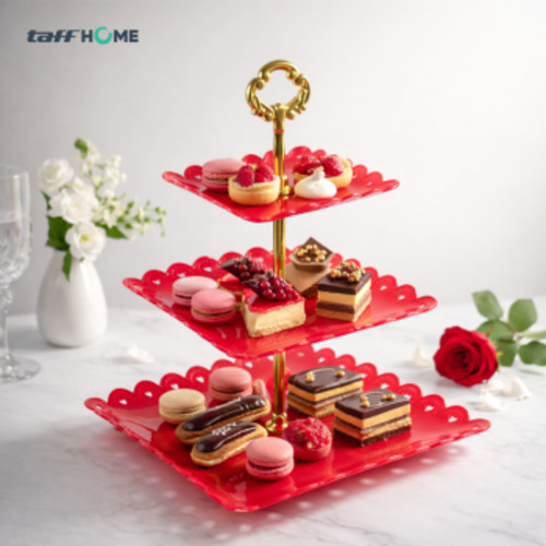 taffhome-rak-kue-susun-3-tingkat-detachable-plate-cake-stand-display-mg-3 (11) TaffHOME Rak Kue Susun 3 Tingkat Detachable Plate Cake Stand Display - MG-3