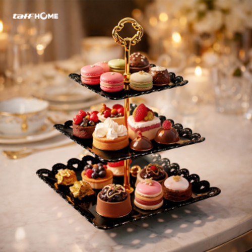 taffhome-rak-kue-susun-3-tingkat-detachable-plate-cake-stand-display-mg-3 (13) TaffHOME Rak Kue Susun 3 Tingkat Detachable Plate Cake Stand Display - MG-3