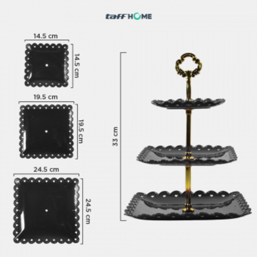 taffhome-rak-kue-susun-3-tingkat-detachable-plate-cake-stand-display-mg-3 (15) TaffHOME Rak Kue Susun 3 Tingkat Detachable Plate Cake Stand Display - MG-3