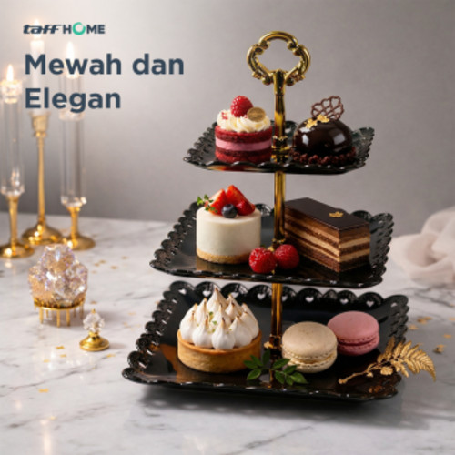 taffhome-rak-kue-susun-3-tingkat-detachable-plate-cake-stand-display-mg-3 (9) TaffHOME Rak Kue Susun 3 Tingkat Detachable Plate Cake Stand Display - MG-3