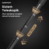 TaffSPORT Tongkat Hiking Telescopic Trekking Pole Antishock 135cm - 7075