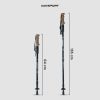 TaffSPORT Tongkat Hiking Telescopic Trekking Pole Antishock 135cm - 7075