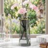 TaffHOME Vas Bunga Kaca Silinder Smooth Nordic Simple Glass Vase - QT072