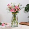 TaffHOME Vas Bunga Kaca Silinder Smooth Nordic Simple Glass Vase - QT072