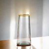 TaffHOME Vas Bunga Kaca Silinder Smooth Nordic Simple Glass Vase - QT072